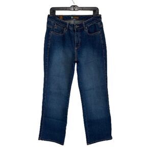 Aura WU0341B Women at Wrangler Dark Wash Denim Jeans Size 10 P